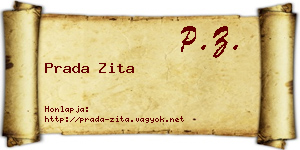 Prada Zita névjegykártya